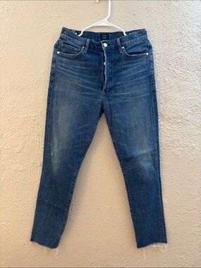 Citizens Of Humanity Olivia High Rise Ankle Length Raw Hem Jeans